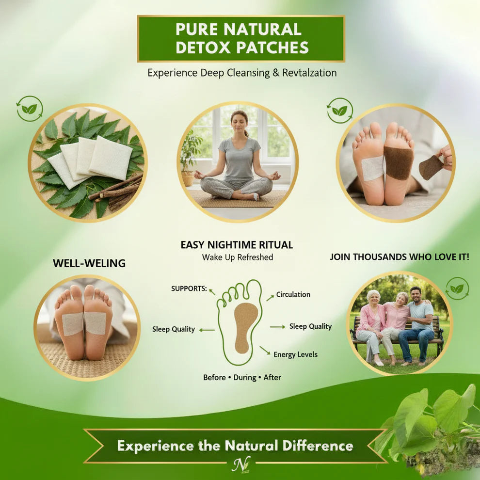 Herbal And Gentle Ingredient Detox Foot Pads(BUY 1 GET 2 FREE)
